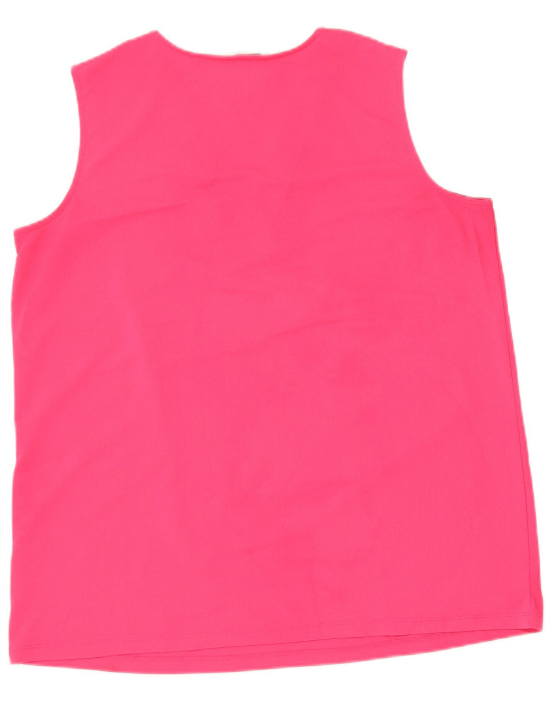CALVIN KLEIN Damen Weste Top UK 16 Large Rosa Polyester