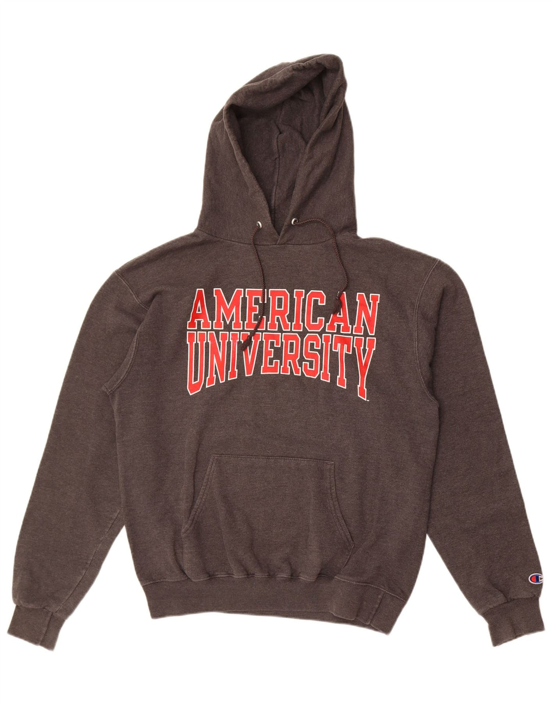 Champion Herren American University Graphic Kapuzenpullover Mittelgrau