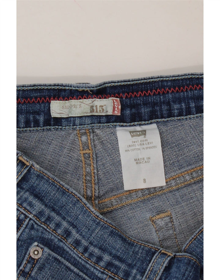 LEVI'S Womens 515 Denim Shorts US 8 Medium W30  Blue Cotton Vintage Levi's and Second-Hand Levi's from Messina Hembry 