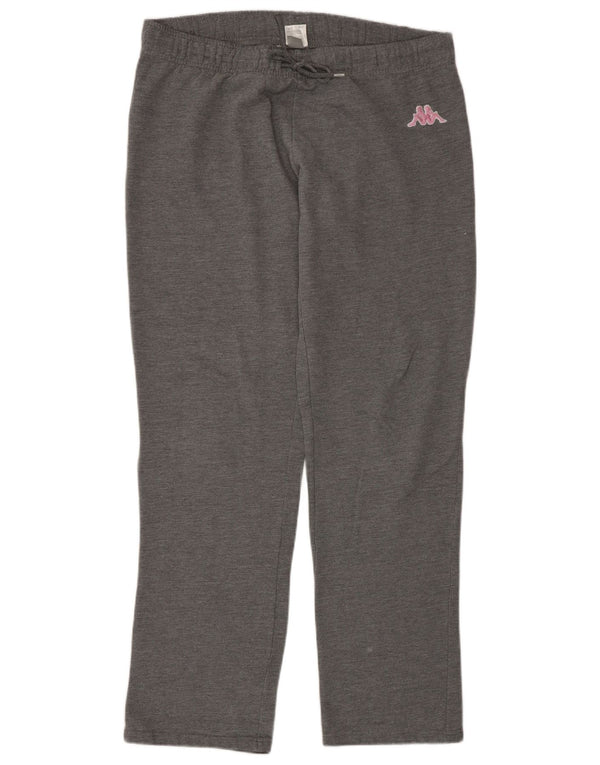 Kappa Damen-Trainingshose, UK 14, mittelgrau gefleckte Baumwolle