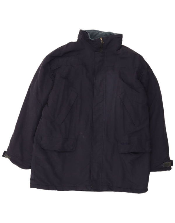 Timberland Herren Loose Fit Windjacke UK 40 Large Marineblaues Nylon
