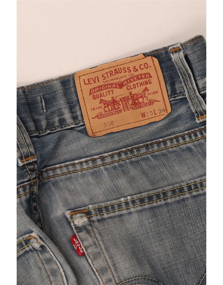 Levi's Herren 506 Standard Fit Straight Jeans W30 L34 Blau