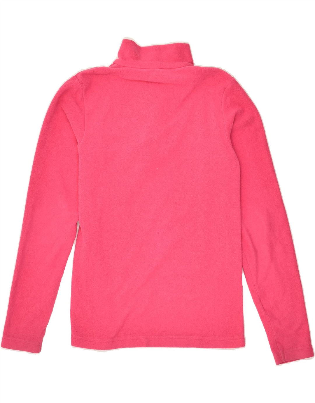 MOUNTAIN WAREHOUSE Girls Zip Neck Fleece Jumper 11-12 Years Pink Polyester | Vintage Mountain Warehouse | Thrift | Second-Hand Mountain Warehouse | Used Clothing | Messina Hembry 