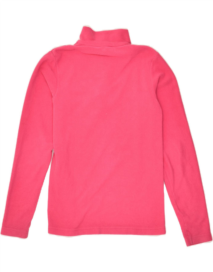 MOUNTAIN WAREHOUSE Girls Zip Neck Fleece Jumper 11-12 Years Pink Polyester | Vintage Mountain Warehouse | Thrift | Second-Hand Mountain Warehouse | Used Clothing | Messina Hembry 