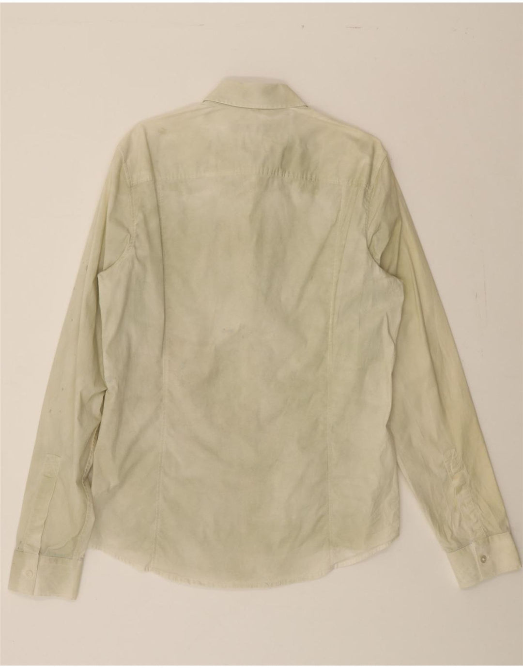 CALVIN KLEIN JEANS Mens Shirt Large Green Cotton Vintage Calvin Klein Jeans and Second-Hand Calvin Klein Jeans from Messina Hembry 