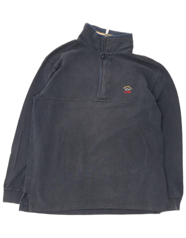 Paul & Shark Herren-Sweatshirt „Yachting“ mit Reißverschluss, mittelgroß, Marineblau