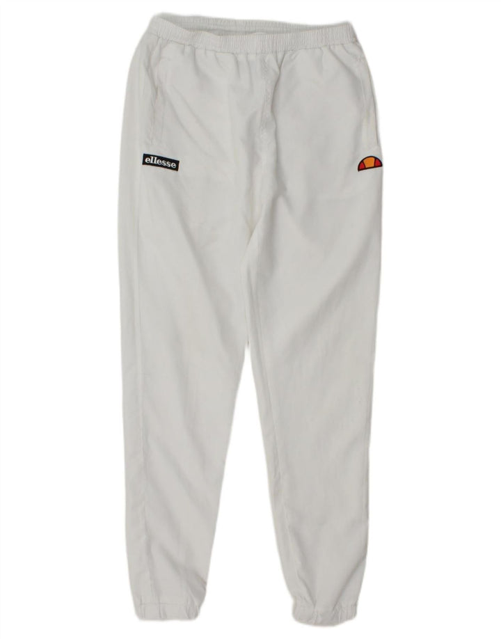 ELLESSE Herren-Trainingshose, Jogginghose, Größe S, Weiß, Polyester