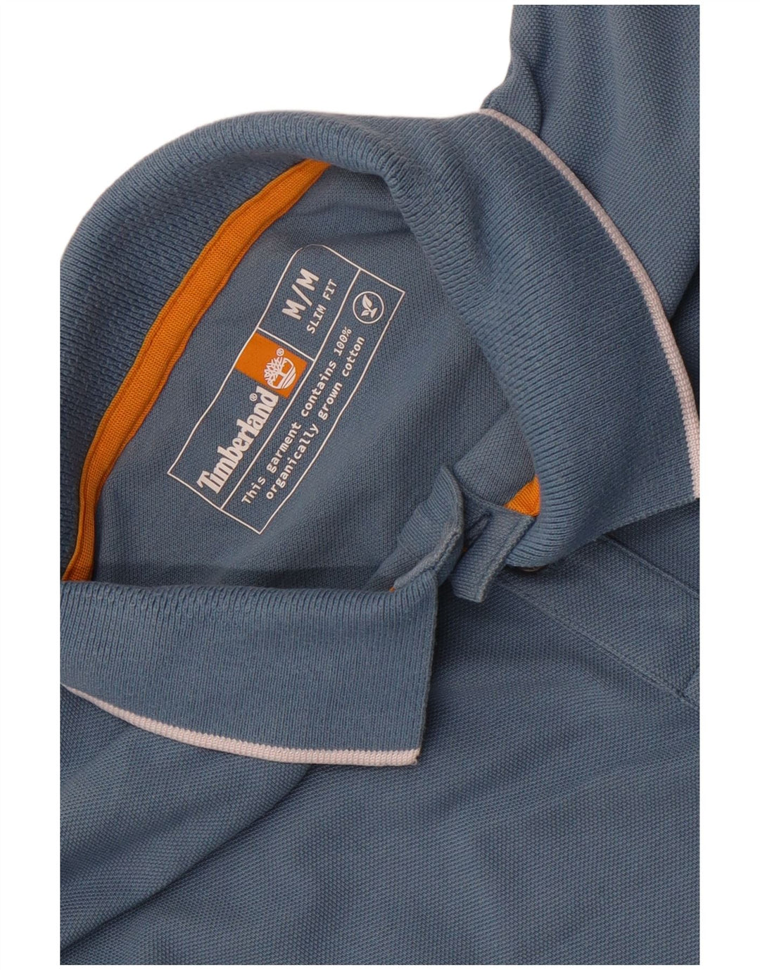 Timberland Slim Fit Poloshirt für Herren aus mittelblauer Baumwolle