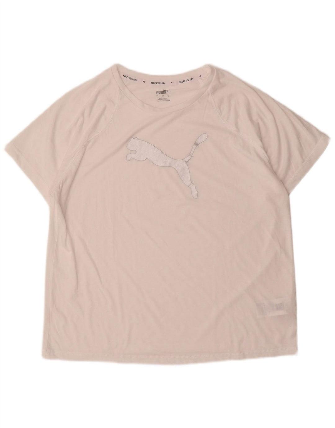 Puma Herren-T-Shirt mit Grafik, groß, aus weißem Polyester