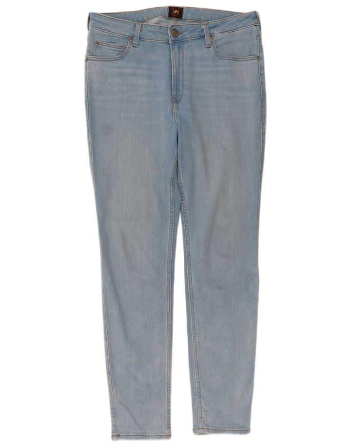 LEE Damen Scarlett High Skinny Jeans W32 L28 Blaue Baumwolle