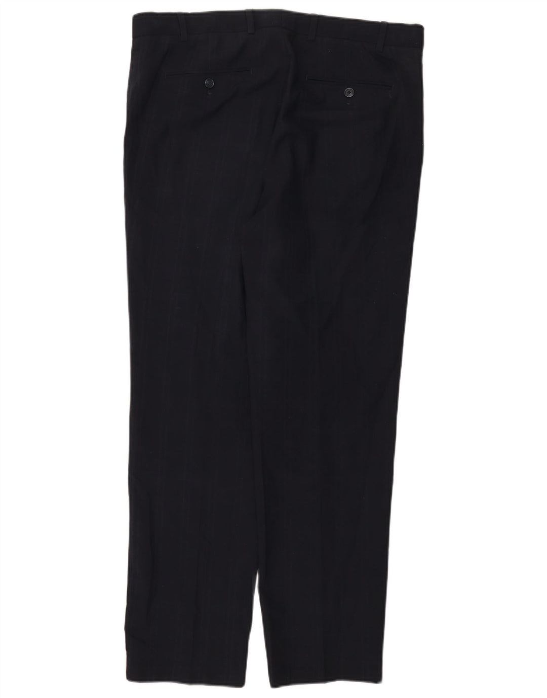 Maßgeschneiderte Herrenanzughose von Marks & Spencer, W36 L31, Marineblau mit Nadelstreifen