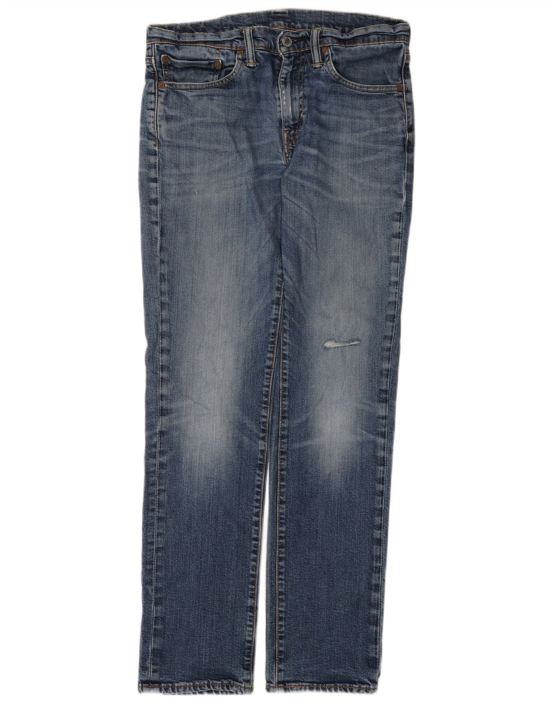 Levi's Herren 511 Distressed Slim Jeans W32 L32 Blaue Baumwolle