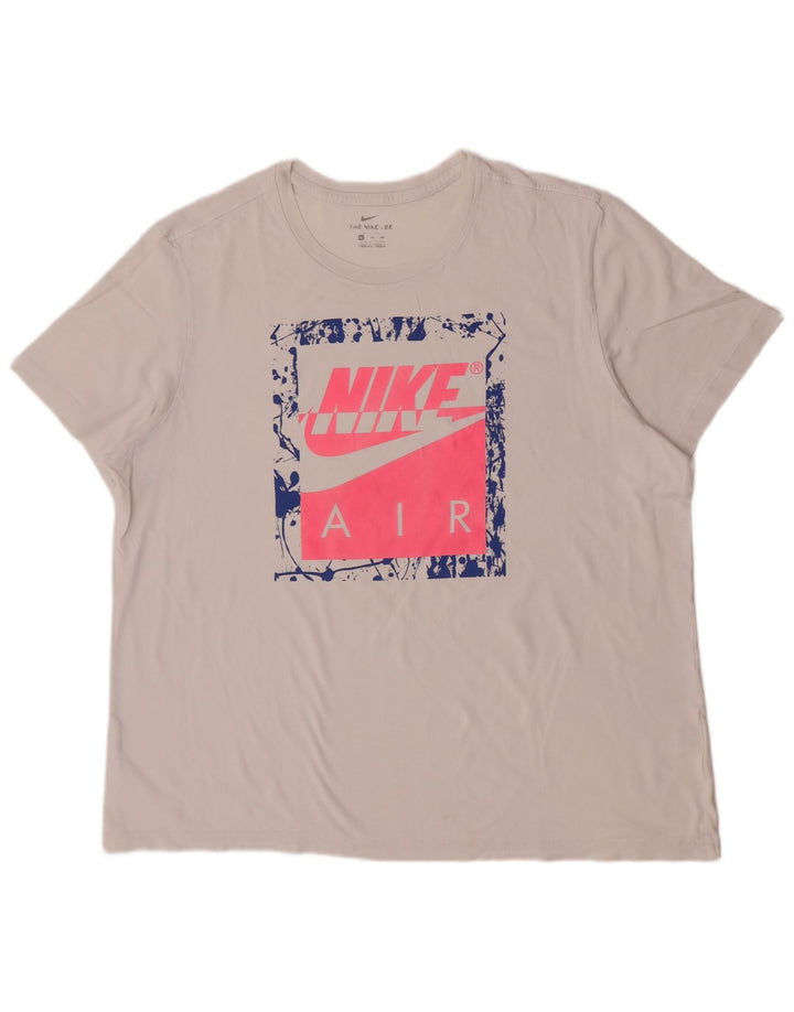 Nike Herren Grafik T-Shirt Top 2XL Weiße Baumwolle
