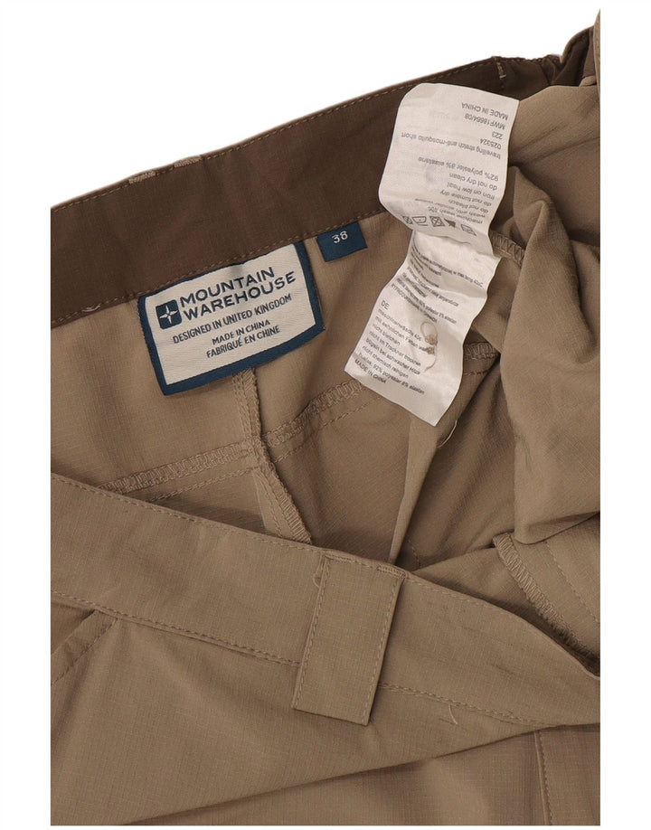 Mountain Warehouse Herren-Cargoshorts W38 XL Beige Polyester