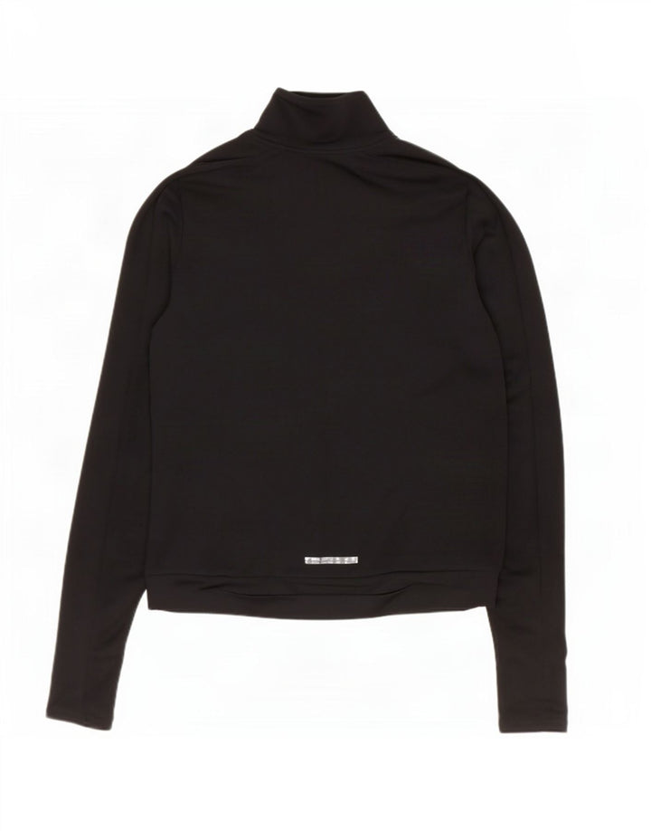 Nike Damen Dri Fit Pullover-Trainingsanzugoberteil mit Reißverschluss, UK 10, Größe S, Schwarz