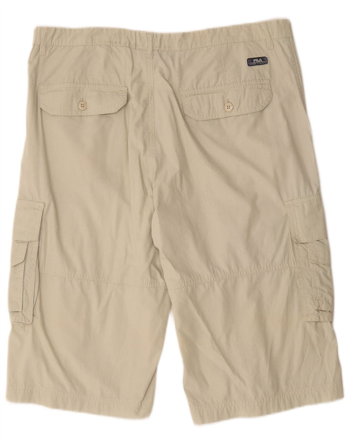 FILA Herren Cargoshorts W36 Large Beige Baumwolle