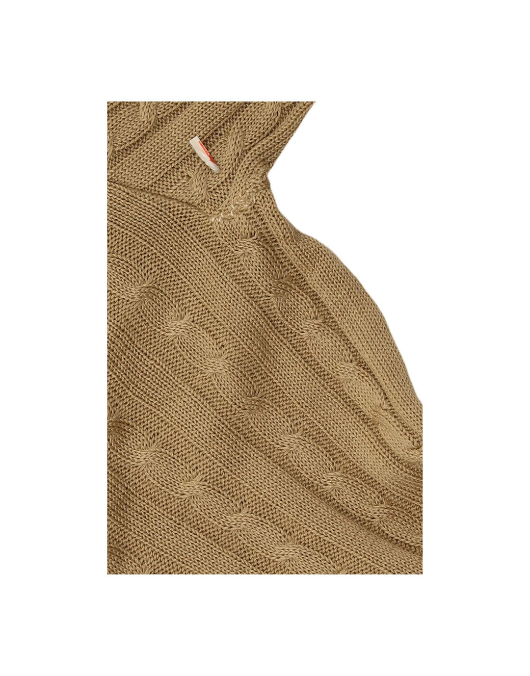 VINTAGE Mens Crew Neck Jumper Sweater Large Beige