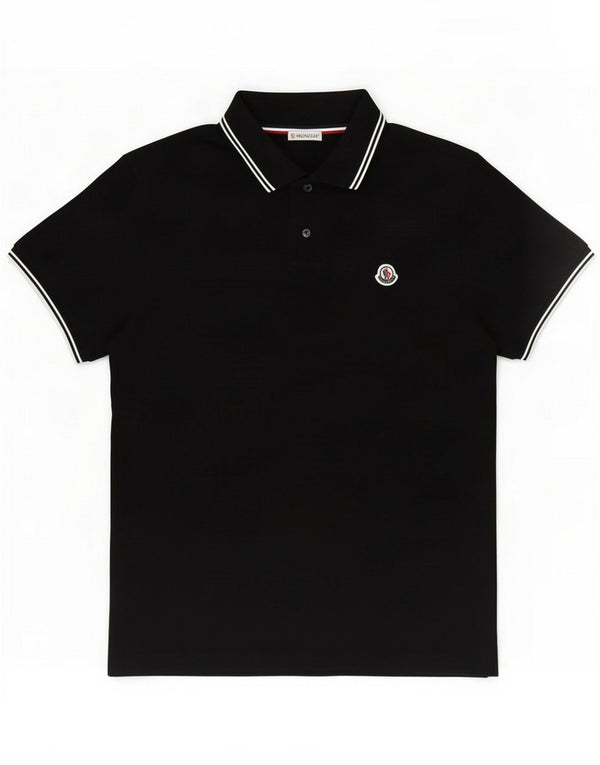 Moncler Herren Poloshirt Medium Black Cotton