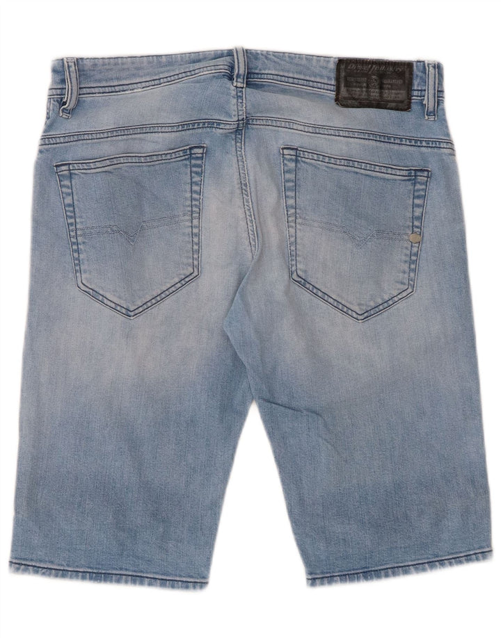 DIESEL Damen Jeansshorts W29 mittelblaue Baumwolle