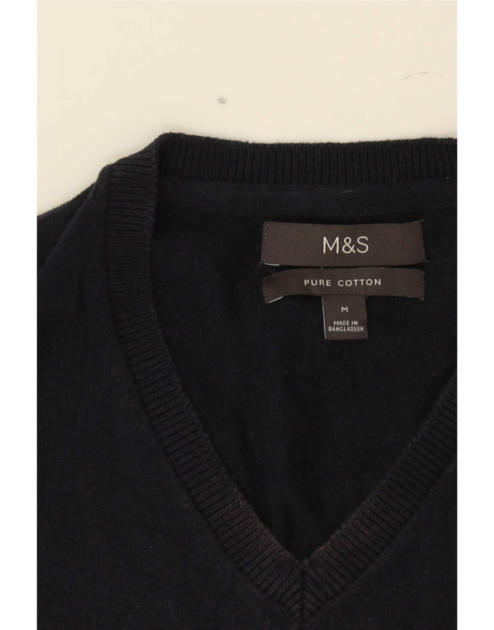 Marks & Spencer Herren-Weste-Tanktop aus mittelblauer, marineblauer Baumwolle