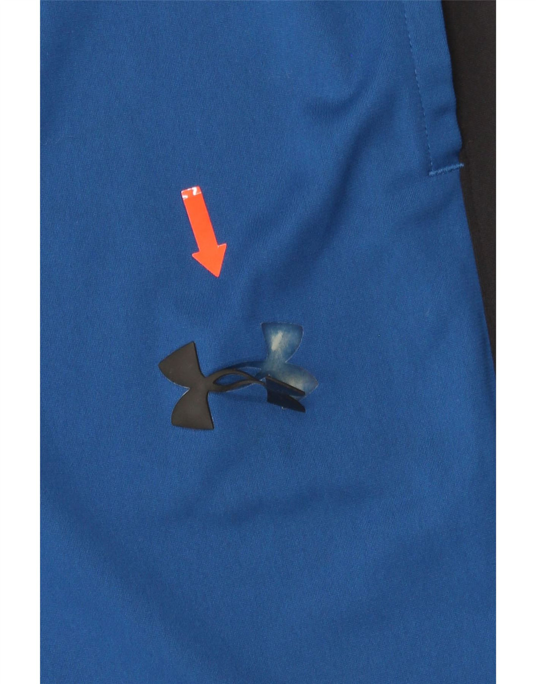 UNDER ARMOUR Mens Fitted Tracksuit Trousers Medium  Blue Colourblock Vintage Under Armour and Second-Hand Under Armour from Messina Hembry 