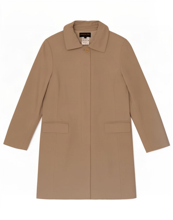 Patrizia Pepe Damen Mantel IT 42 Medium Beige Polyamid