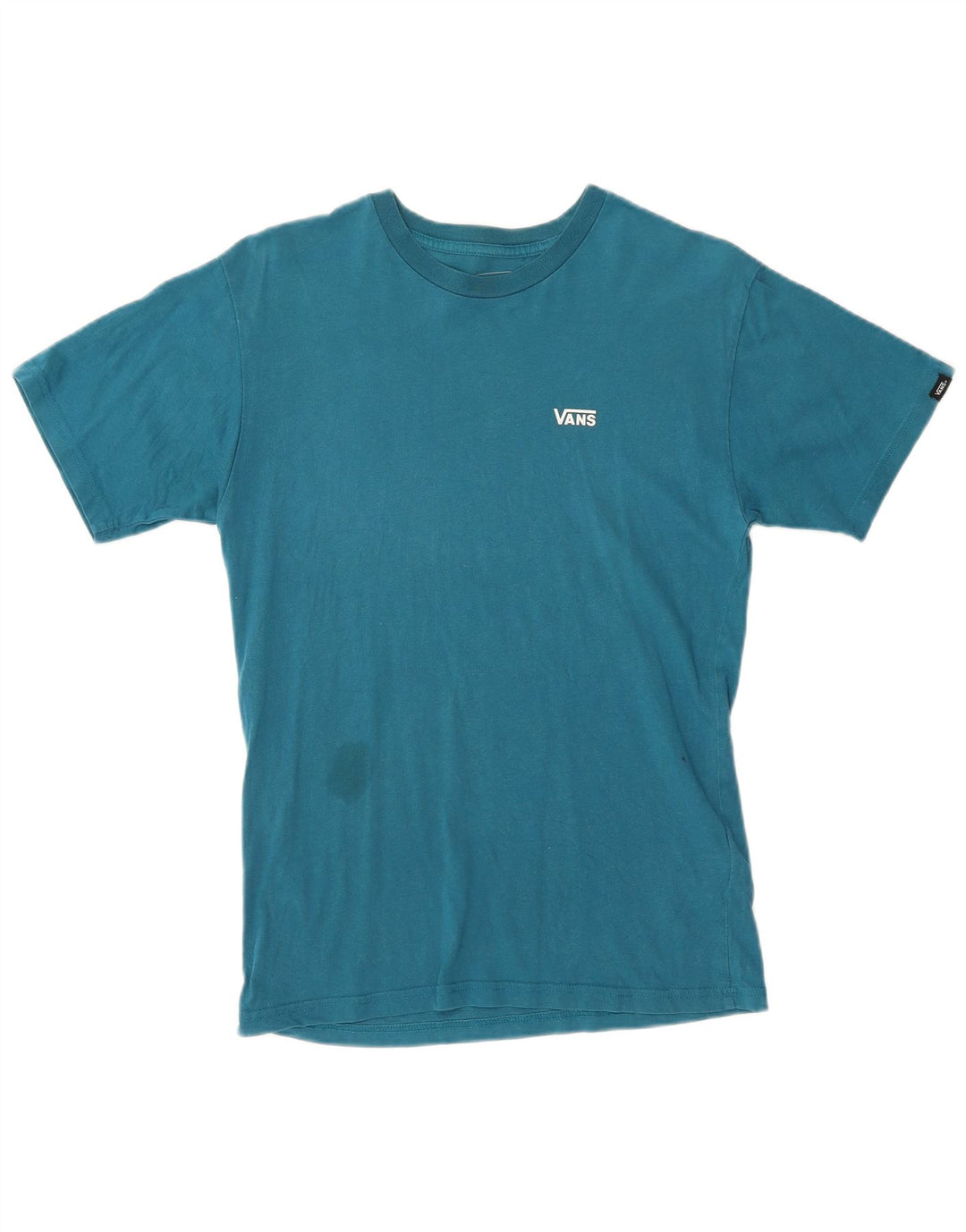 Vans Damen T-Shirt mit klassischer Passform, UK 10, Größe S, Blau, Baumwolle