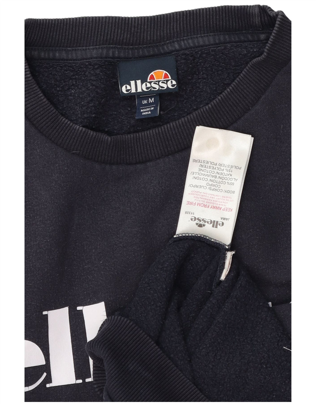 Ellesse Herren-Sweatshirt mit Grafik, mittelgroß, Marineblau