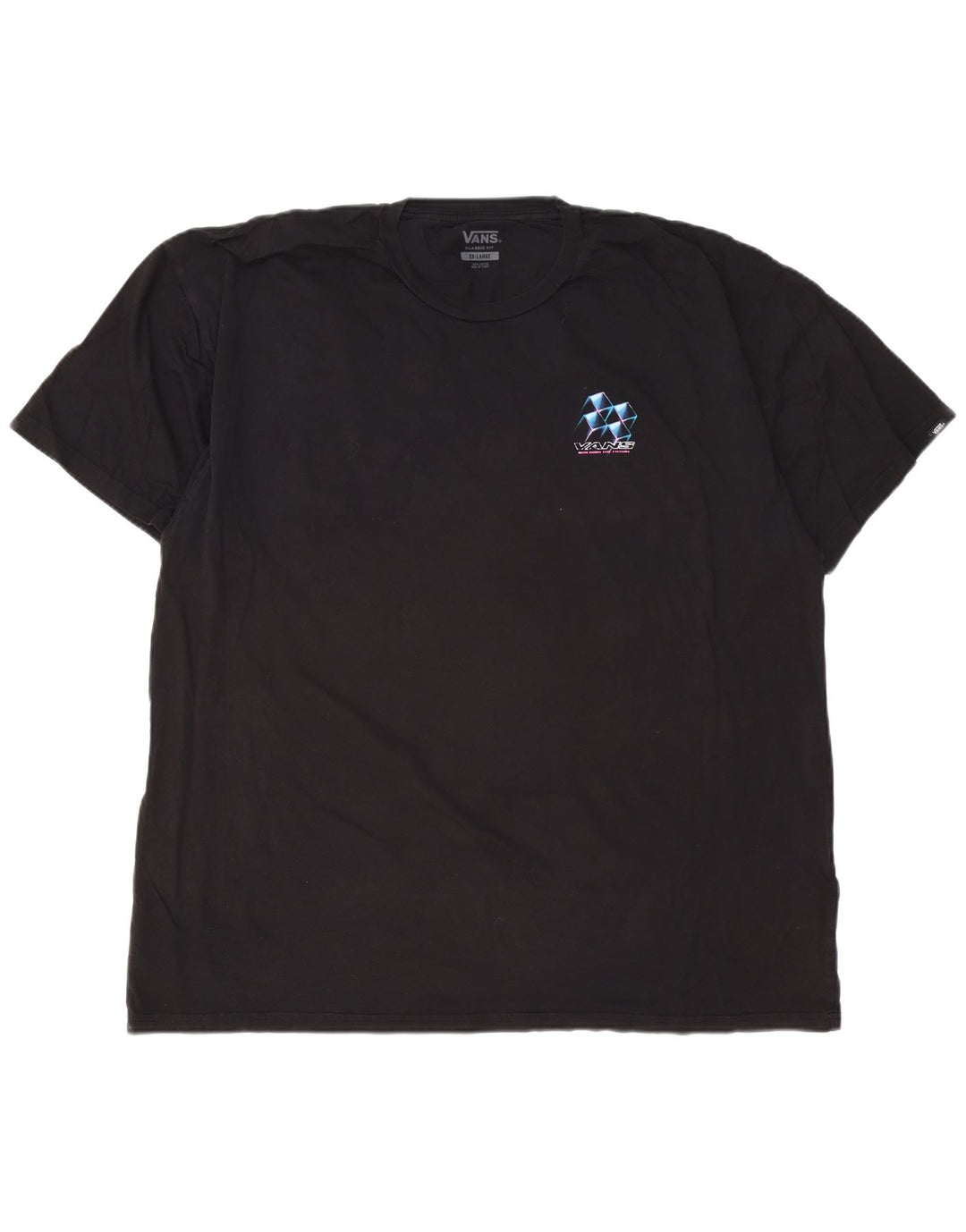 VANS Herren Classic Fit Graphic T-Shirt Top 2XL Schwarz Baumwolle