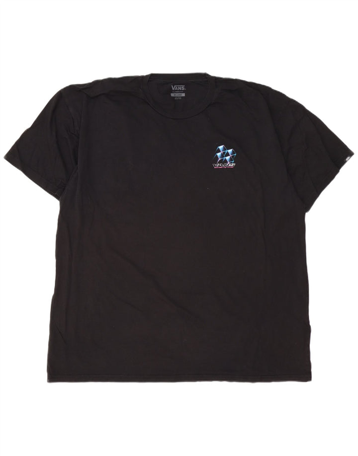 VANS Herren Classic Fit Graphic T-Shirt Top 2XL Schwarz Baumwolle