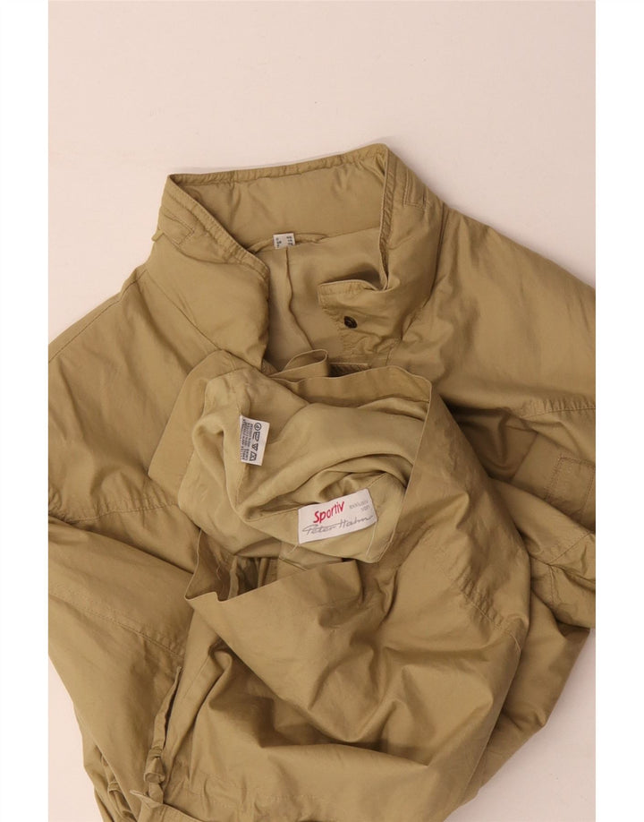 Peter Hahn Damen-Oversize-Utility-Jacke mit Kapuze, UK 14, Größe L, Gelb, Baumwolle