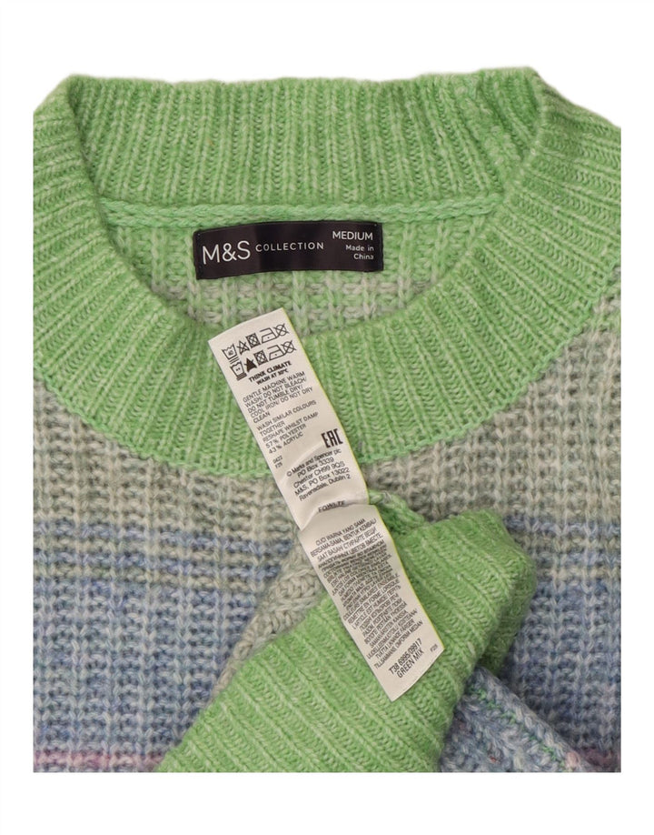 Marks & Spencer Damen-Pullover mit Rundhalsausschnitt, Gr. 14, mittelmehrfarbig