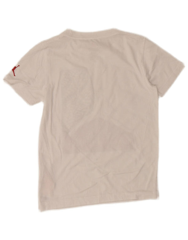 Jordan T-Shirt mit Grafik für Jungen, 8–9 Jahre, Größe S, weiße Baumwolle