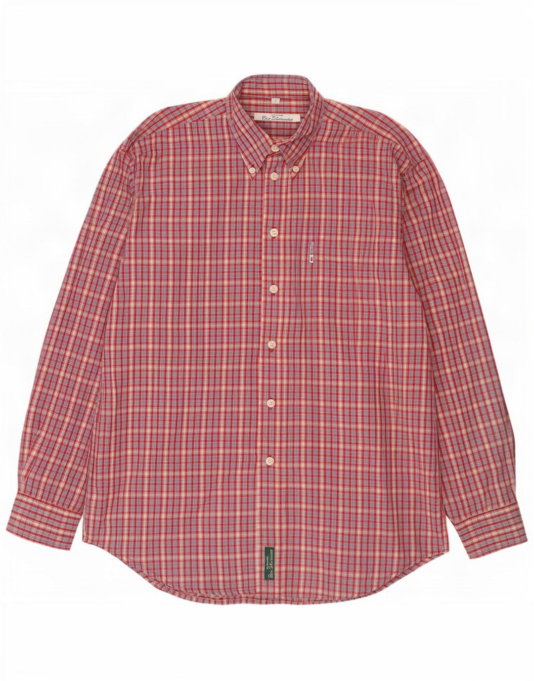 Ben Sherman Herrenhemd Mittelrot kariert