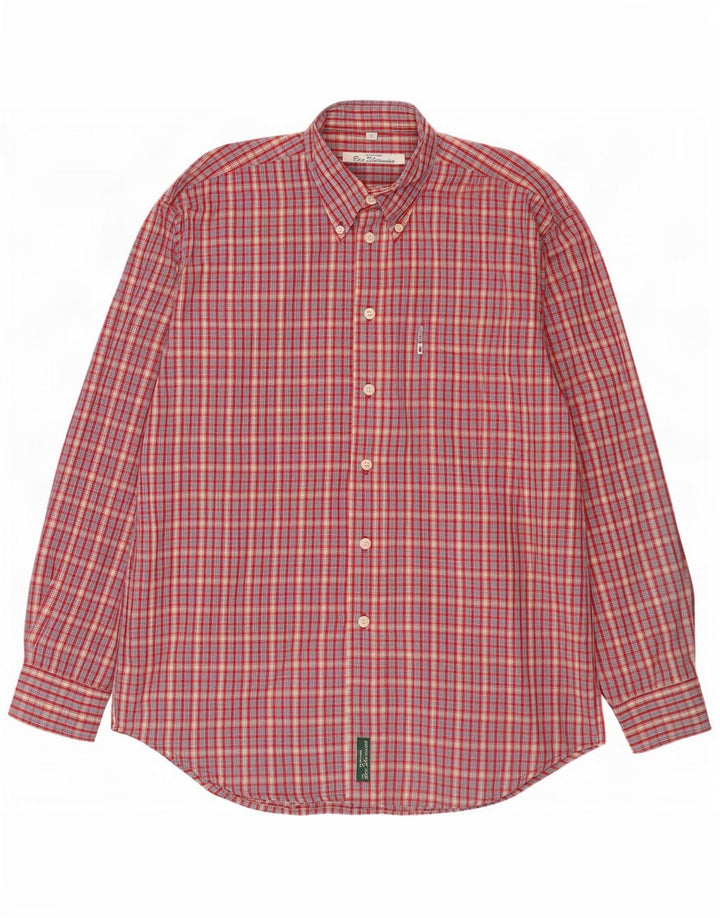 Ben Sherman Herrenhemd Mittelrot kariert