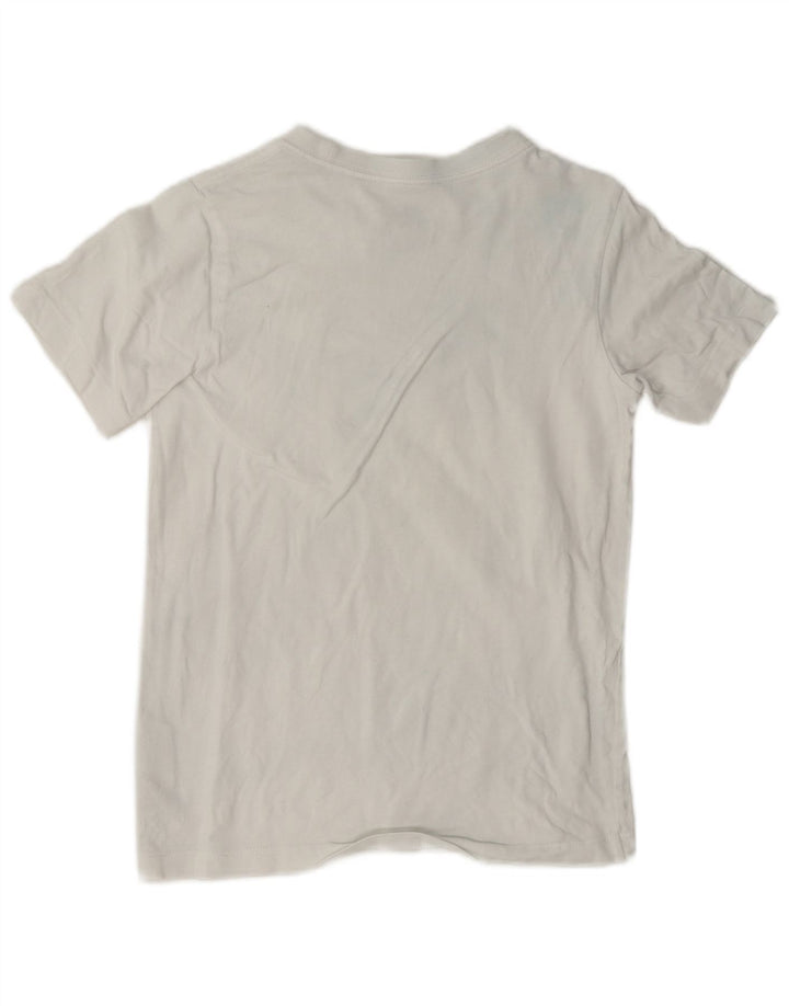 Nike Jungen-T-Shirt mit Grafik, mittelgroß, weiße Baumwolle, 10–11 Jahre