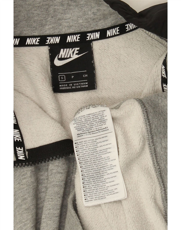 Nike Herren-Trainingsanzug-Oberteil, Jacke, Größe S, Grau, Colourblock-Baumwolle