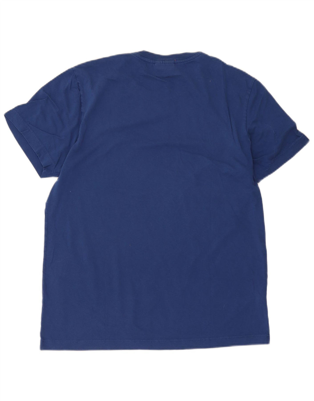 Lacoste Herren-T-Shirt mit Grafik, Größe 5, groß, aus blauer Baumwolle