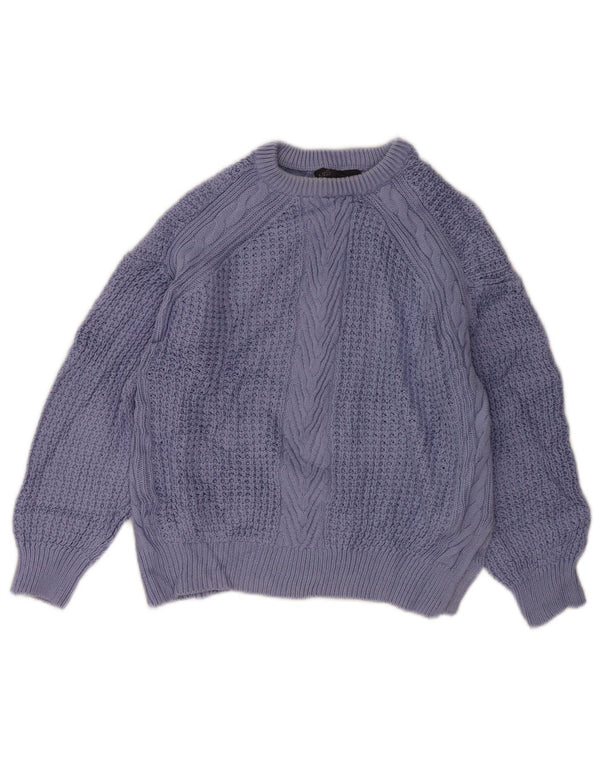 Marks & Spencer Damen-Pullover, übergroß, U-Boot-Ausschnitt, Gr. 8, Lila
