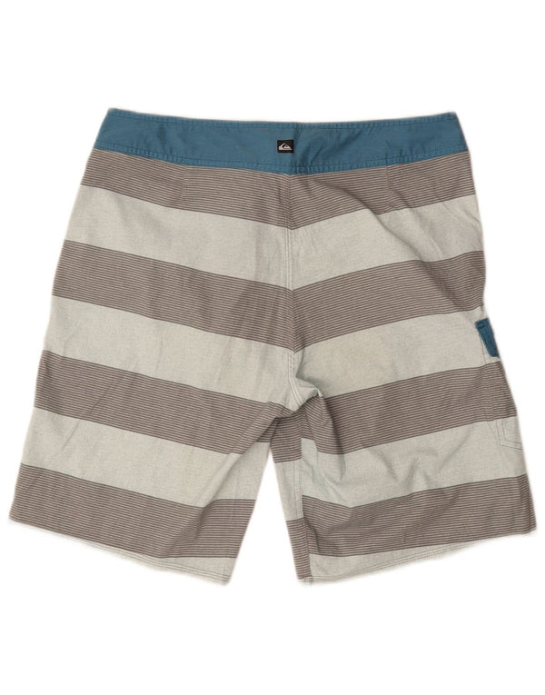 Quiksilver Herren-Badeshorts, mittelgroß, mehrfarbig, gestreift, Polyester
