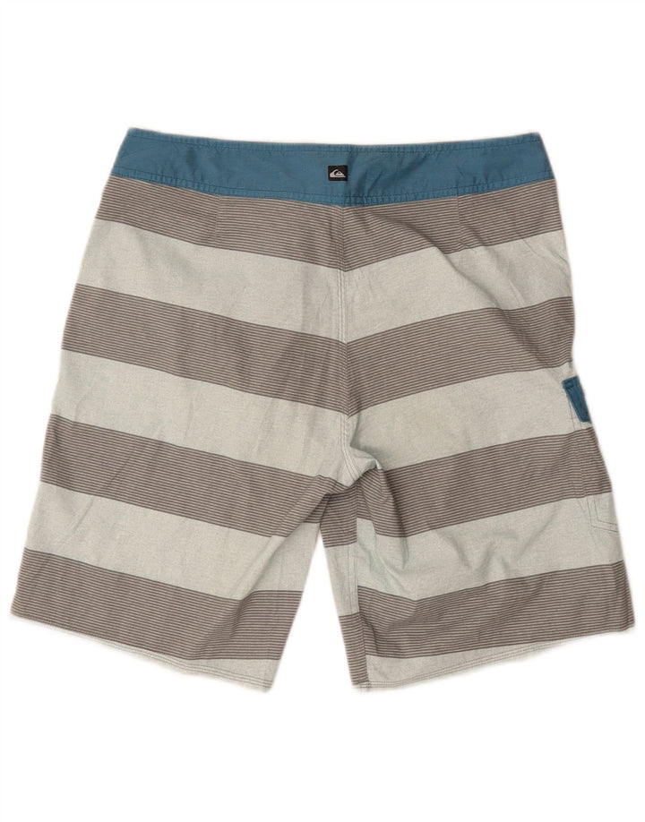 Quiksilver Herren-Badeshorts, mittelgroß, mehrfarbig, gestreift, Polyester