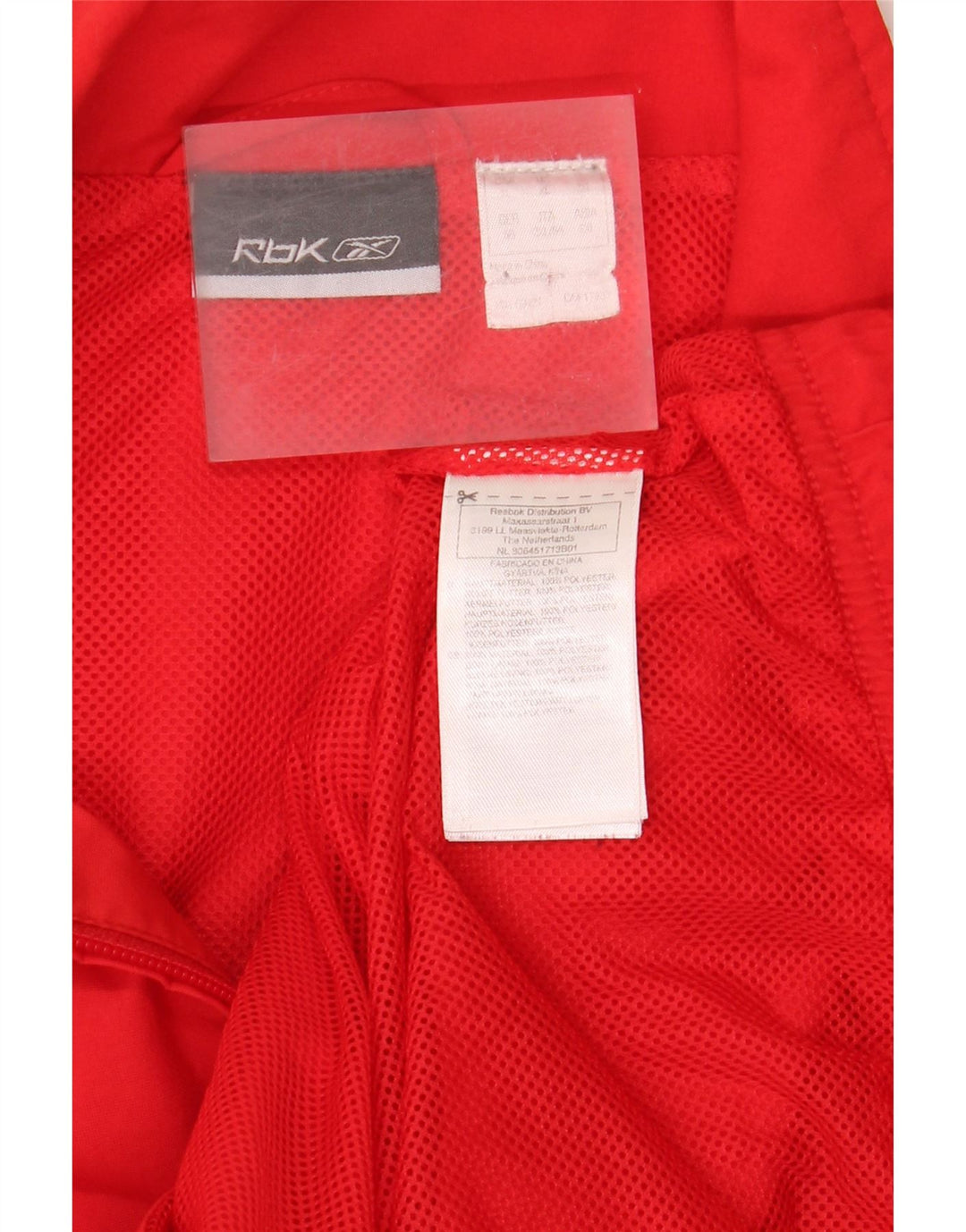 Reebok Herren Trainingsanzug Top Jacke XL Rot Polyester