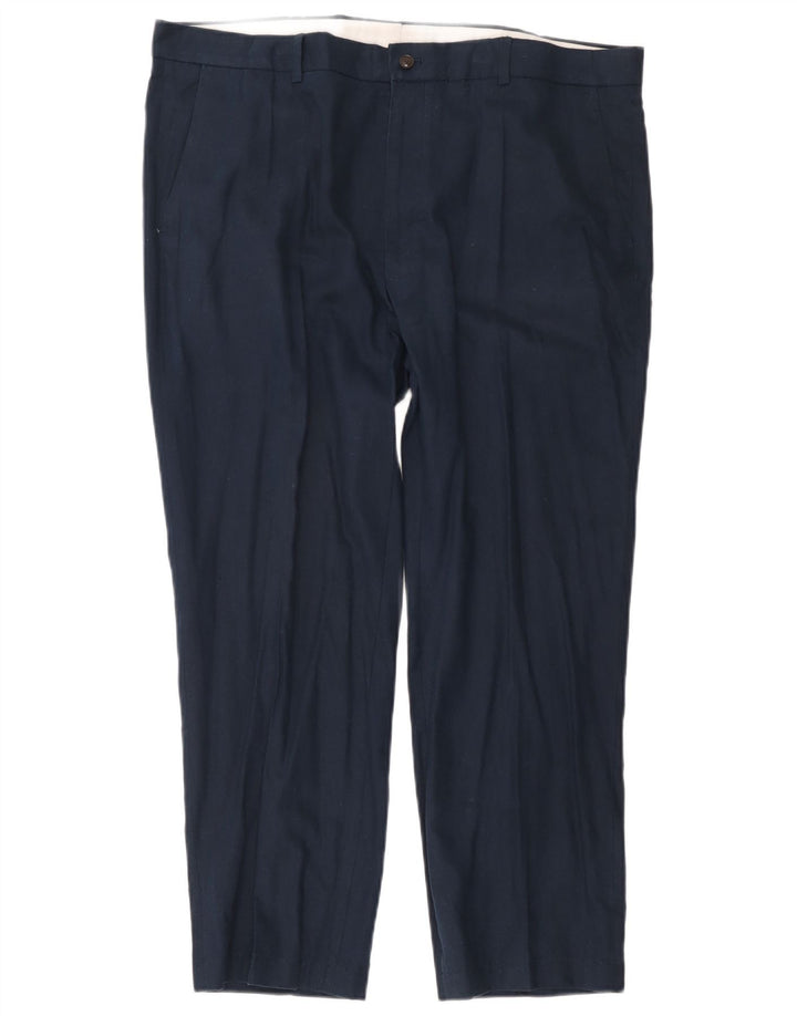 Marks & Spencer Herren-Chinohose, normal, W40, L31, marineblaues Leinen