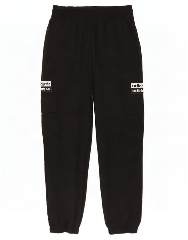 Adidas Damen Graphic Trainingshose Jogger UK 4 XS Schwarz Nylon