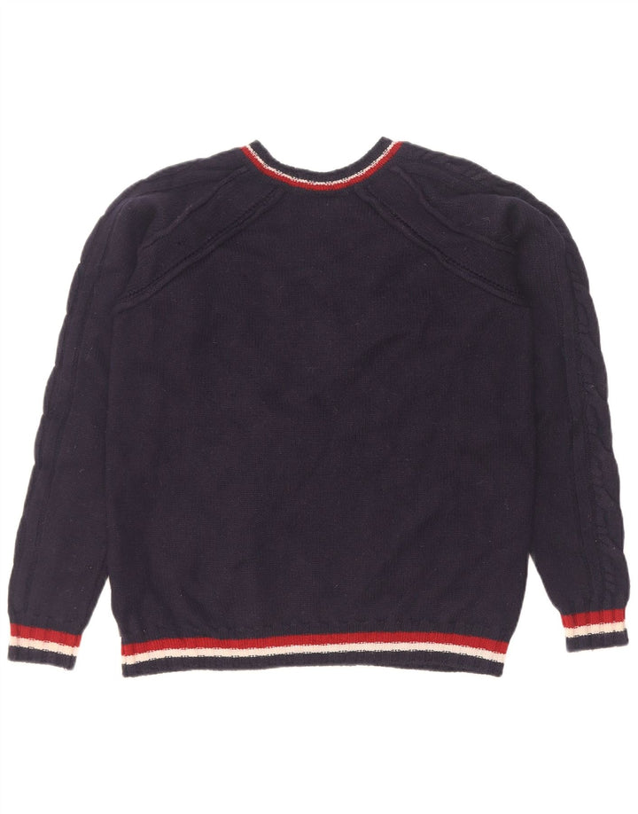Just Cavalli Damen-Pullover mit V-Ausschnitt, Gr. 14, mittleres Marineblau
