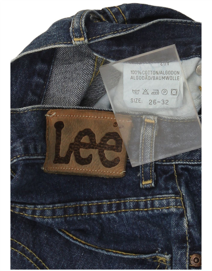 Lee Damen Schlagjeans W26 L32 Blaue Baumwolle