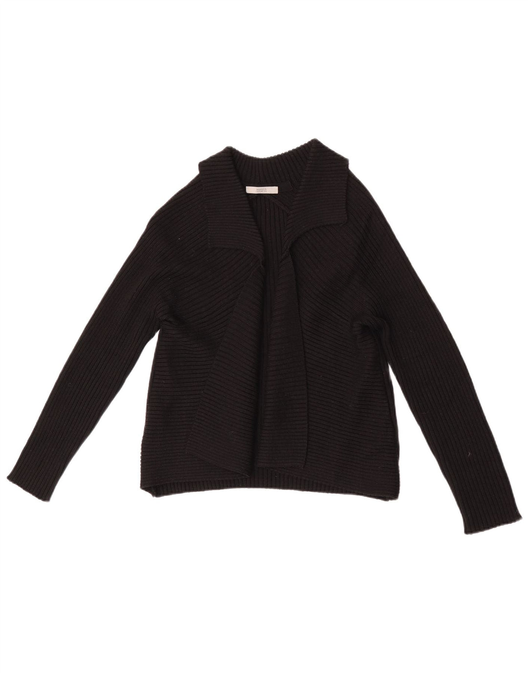 Marks & Spencer Offener Bolero-Pullover für Damen, UK 12, Mittelschwarz, Acryl