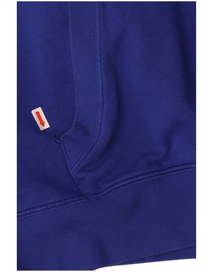 CONVERSE Herren-Kapuzenpullover mit Grafik, groß, aus blauer Baumwolle