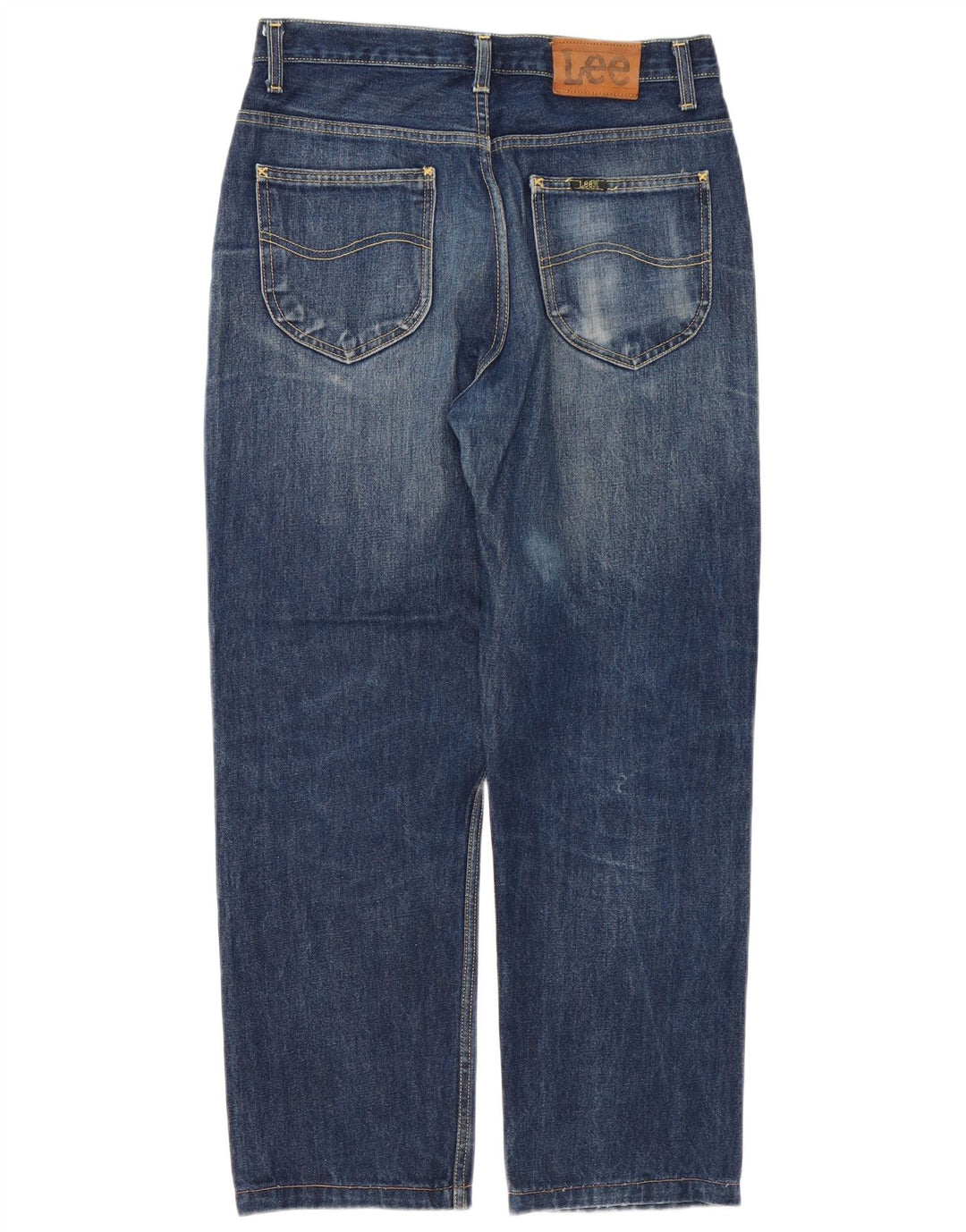 Lee Herren Chicago Straight Jeans W32 L28 Blaue Baumwolle