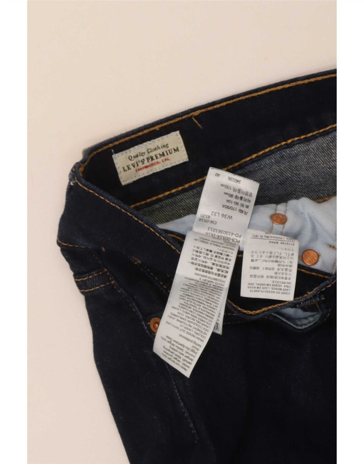 Levi's Herren 551 Straight Jeans W36 L32 Marineblaue Baumwolle